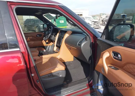 2021 Infiniti Qx80 Sensory z USA, uszkodzony, nr VIN JN8AZ2BF0M9720024